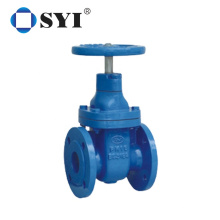 Automatic manual slide cast steel resilient seated soft seal flanged gate valve